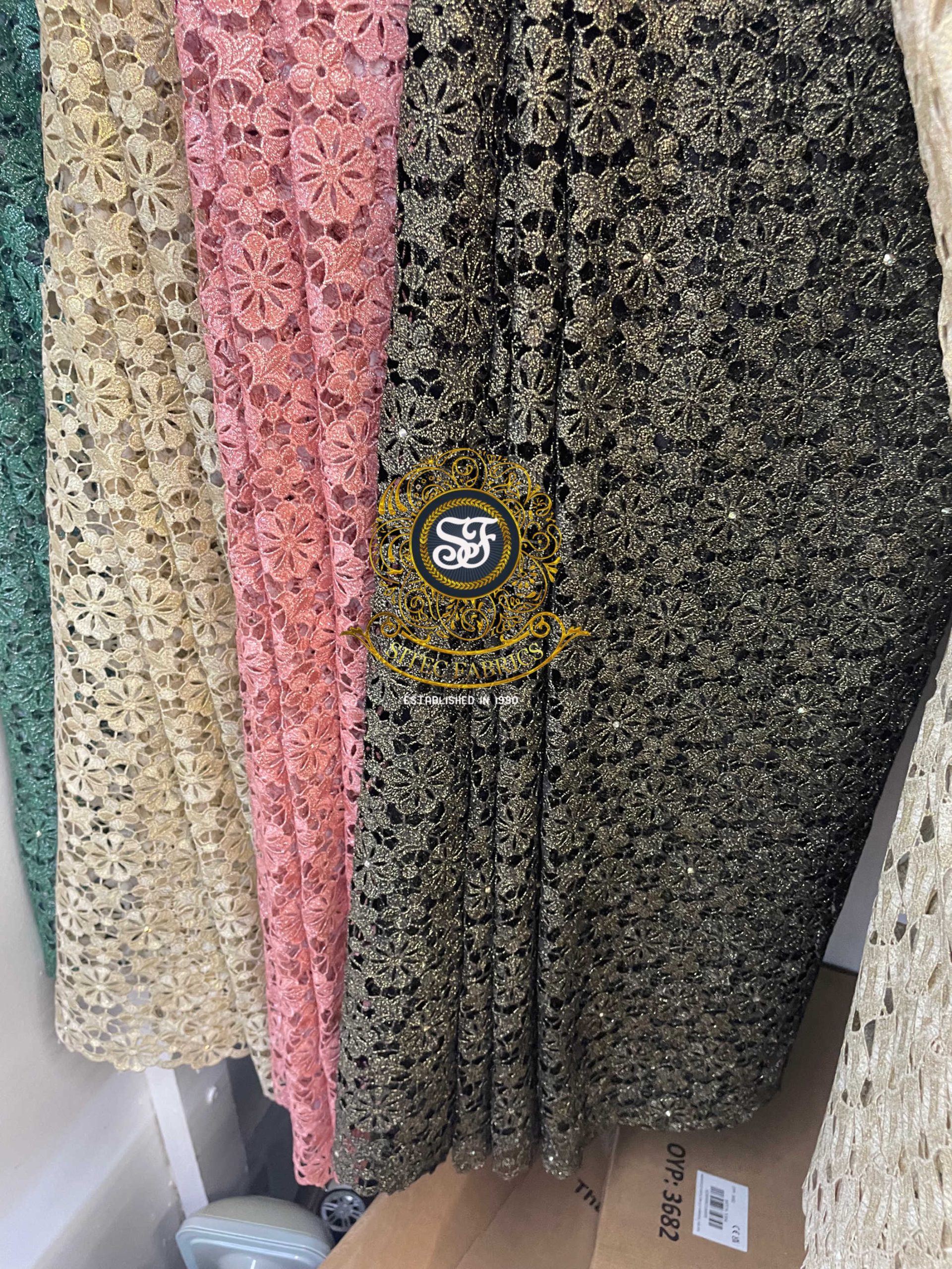 Hand cut lace -Brown - Image 6